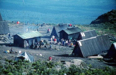 Die Horombo Hütten auf 3780 m
